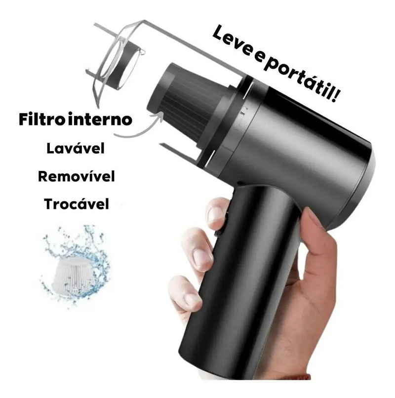 Mini Aspirador De Pó Portátil Completo Linha Premium