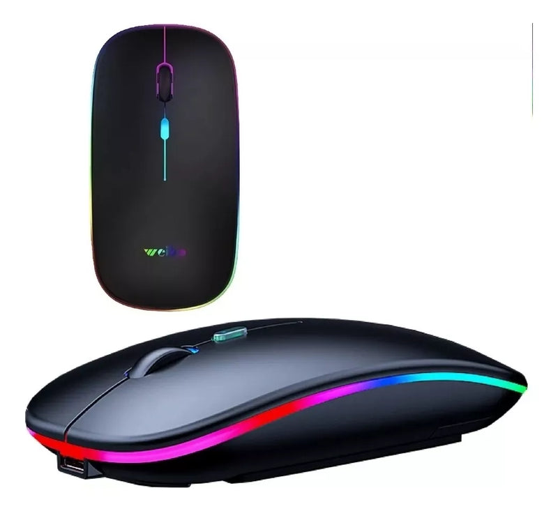 Mouse LED Sem fio, Recarregável e Ergonômico