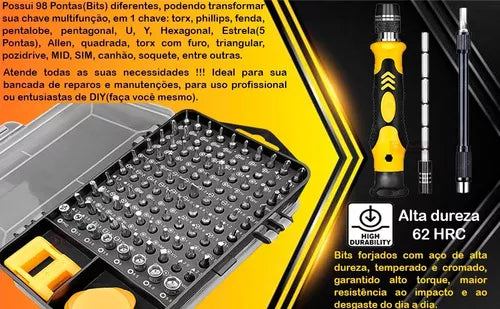 Kit De Ferramentas De 115 Peças